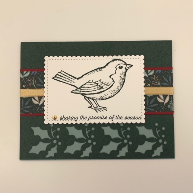 Christmas Cards using Evening Evergreen