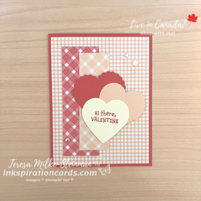 Country Gingham Valentine's Card