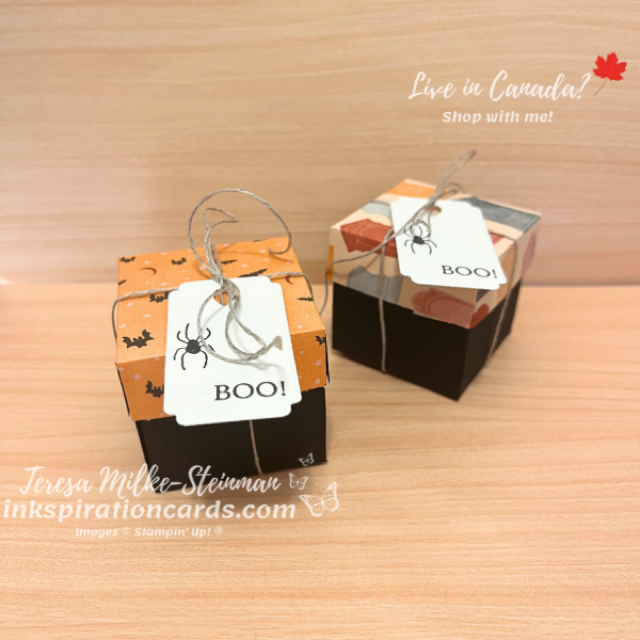 Matching Halloween Cards & Boxes